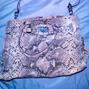 Soft skin Michael Kors snakeskin print leather bag